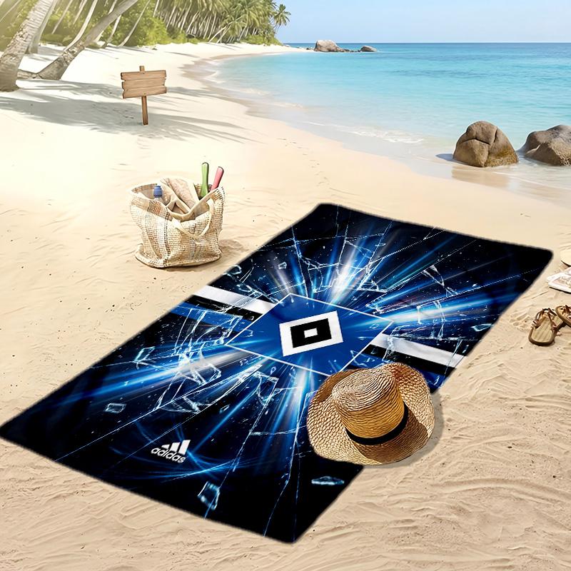 Asciugamano da Spiaggia con Stampa Calcio Hamburger SV, Asciugamano Grande Morbido ad Asciugatura Rapida per Spiaggia Campeggio Nuoto
