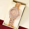 Roségoldene modische Luxus-Damenuhren, originelles Design, Damen-Quarz-Armbanduhren, beste Geschenke für Frau, Familie, Freund