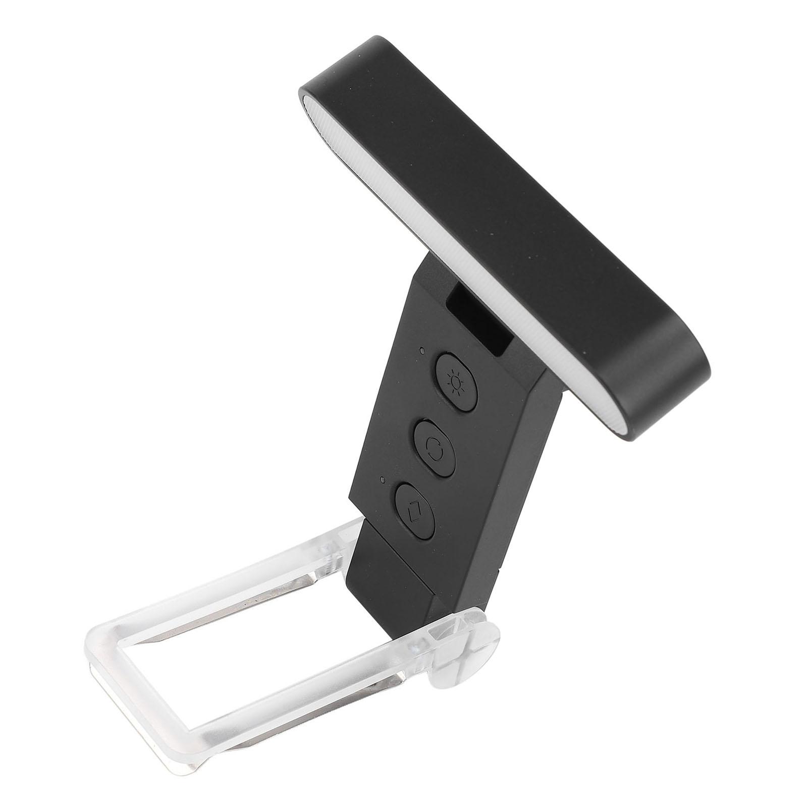 

Rding Book Light USB Rechargble Foldable LED 6 Brightness s 5 Colors Timer Eye Catching Clip On Rding Light for Bed