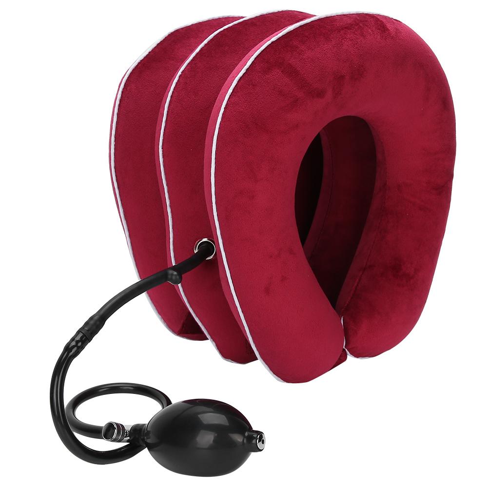 

Air Inflatable Cervical Collar Neck Traction Support Pain Relief Massage Neck StretcherRose Red розы красного