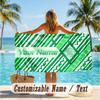 Custom Text Beach Towel, Soft Absorbent Swimming Multi-use TowelCeltic FC