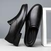 Fashion Genuine Leather Men's Slip On Footwear Male Formal Business Shoes Wedding Party Men Loafers Breath Driving Shoes Lazy Moccasins