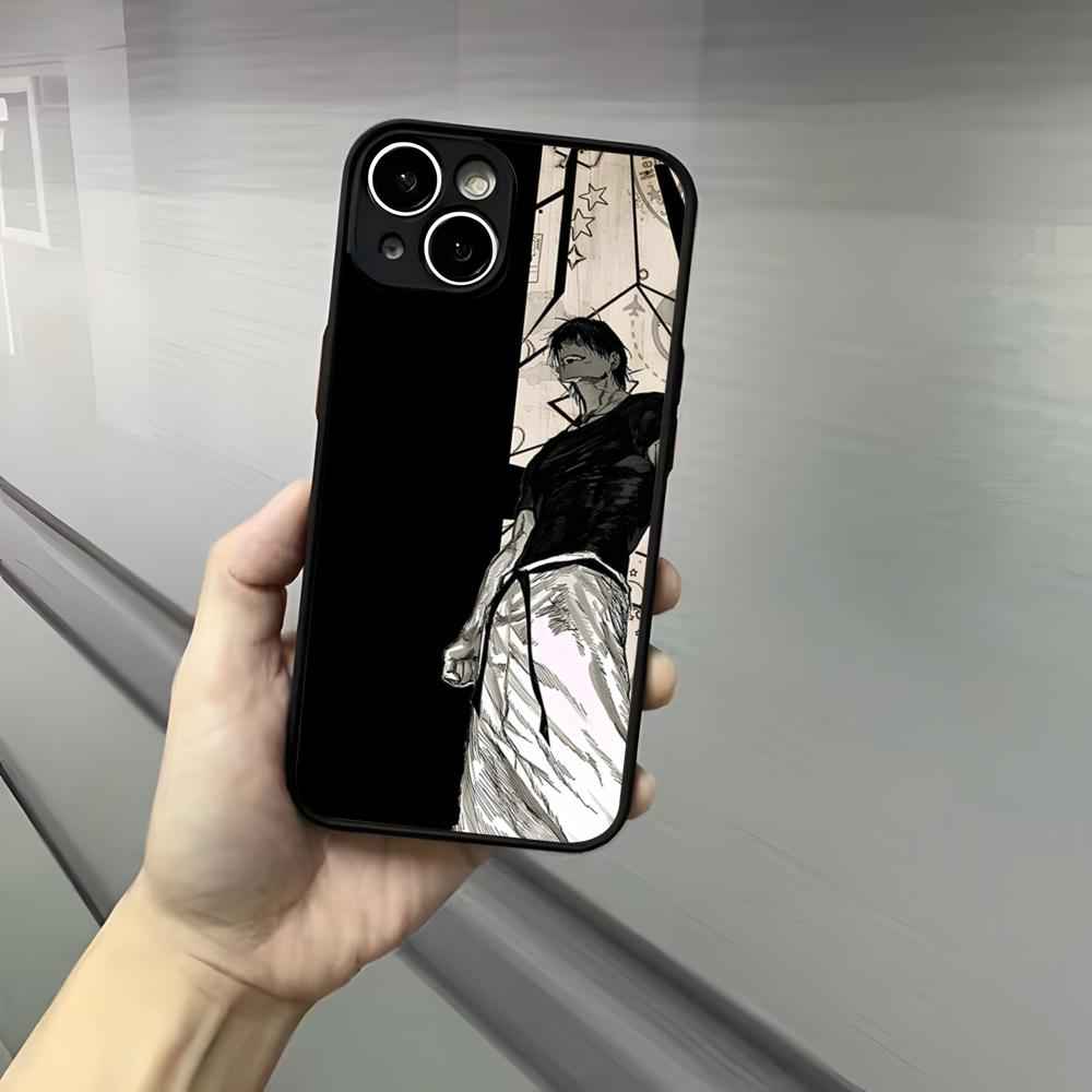 Toji Fushiguro Jujutsu K-Kaisen Phone Case For Iphone 17 16 15 14 13 12 Pro Max Xr Air Plus Skin Feel Black Hard Shell Cover