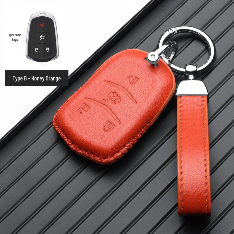 Premium Key Case for Cadillac: XT4, CT5, XT5, CT6, CT4, XT6, GT4 Models - Full Wrap Protective Shell