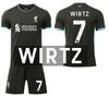 2024-25 Liverpool Auswärtstrikot #11 Salah #4 Van Dijk #7 Wirtz Fußballtrikots