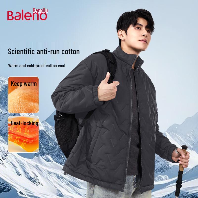 

Baleno Men s Stand-Collar Padded Winter Jacket 3XL