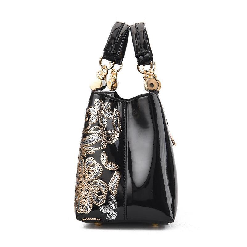 Fashion Embroidery Women Bag Leather Purses and Handbags Luxury Famous Brand Shoulder Bags Female Messenger Bags