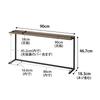Yamazaki Tower Kitchen Countertop Shelf, Black, W90 X D18.3 X H46.7cm (including Screws), No Drilling Required, Display Shelf, Wall Shelf, Model 1693