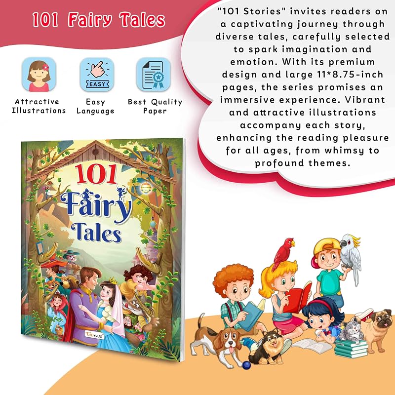 Fairy Tales book for kids (Ages ) (Paperback) : Educational story book, Fairy tale story book, Learning Fairy Tales, Classics storybooks.