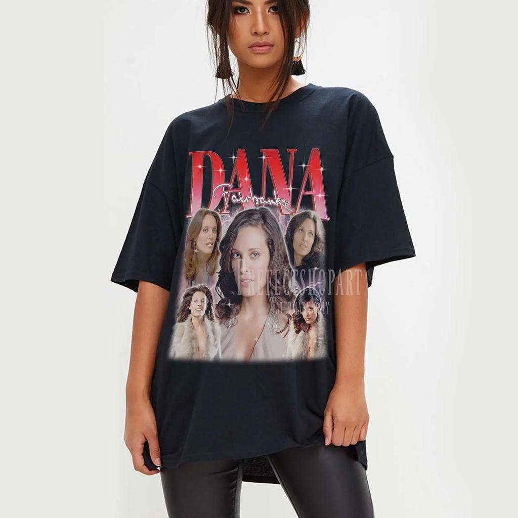 Vintage Dana Fairbanks Homage T Shirt 90s Throwback Fan Casual Oversized Top For Fans Vintage Homme Designer Clothes