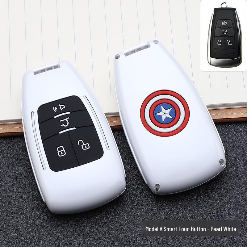 BAIC-Marvel Car Key Cover: Stylish & Personalized Remote Shell with Buckle