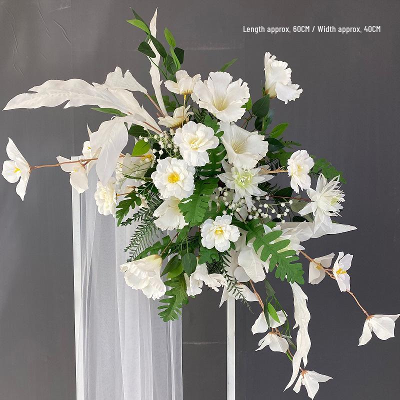 Artificial Wedding Venue Floral Decor for Aisle, Stage, and Reception