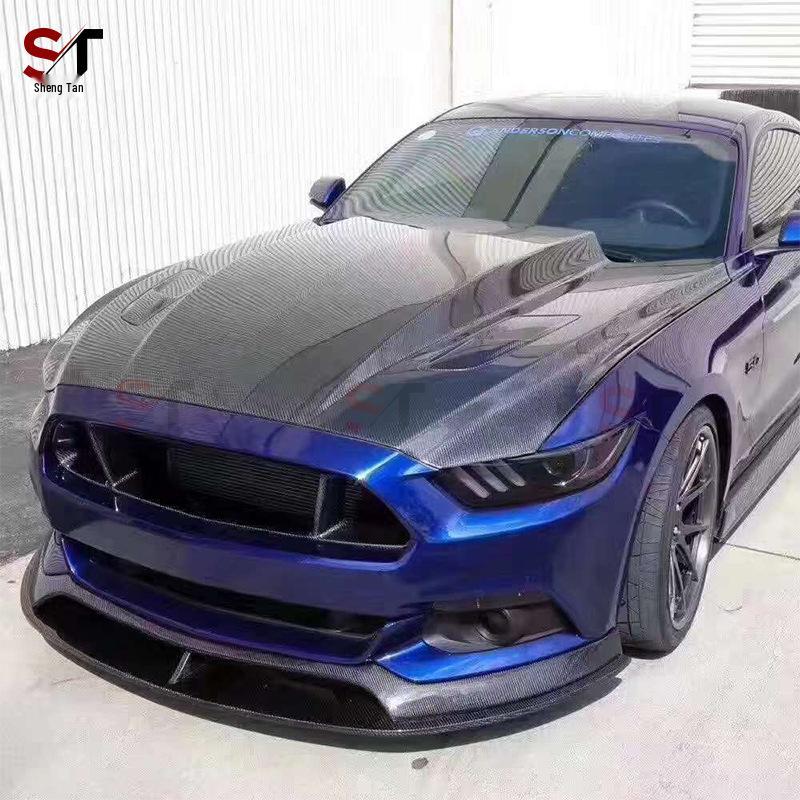 Carbon Fiber AC Style Front Spoiler Lip Kit for Ford Mustang