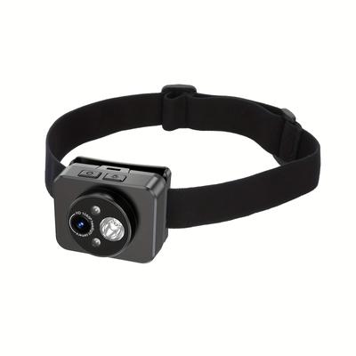 Headlamp Sports Camera Built-in LED Fill Light Ultra Clear Action Cam For Night Adventures Ideal For Cycling Swimming Climbing Outdoors Camera Head