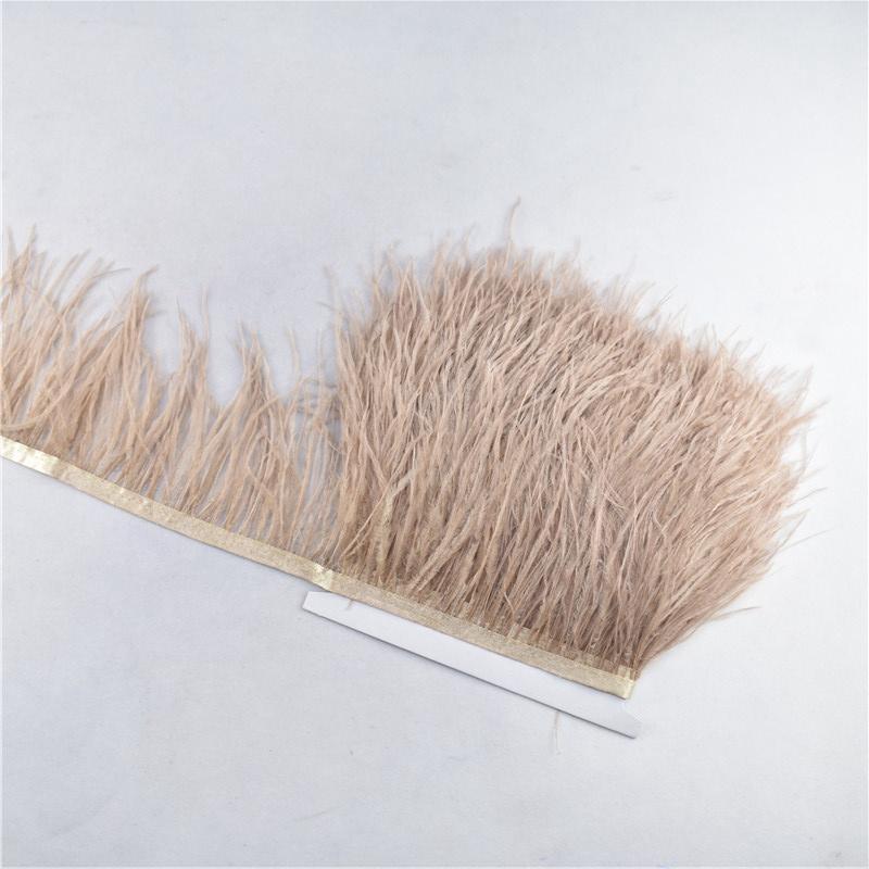 10Yard Ostrich Feathers Trim For Needlework Decorative Ribbon Sewing Fringes Clothes Wedding Dress Diy Supplies Crafts