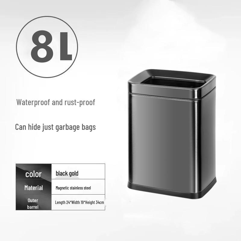Stainless Steel Foot-Operated Bathroom Trash Can