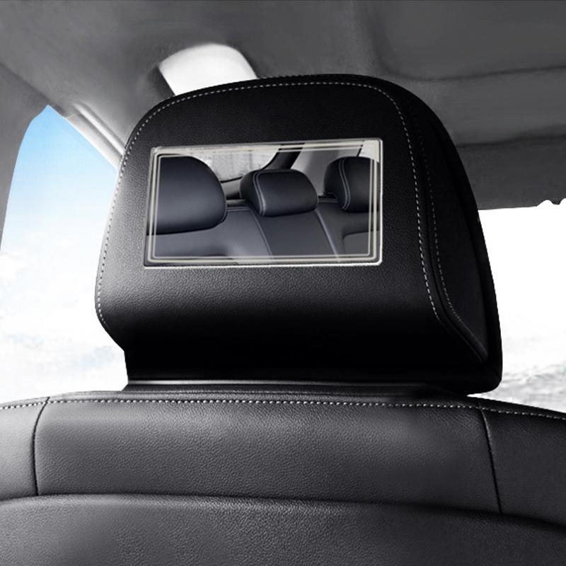 15x8cm Car HD Makeup Mirror Stainless Steel Universal Auto Accessories Sun Visor Mirror Adhesive Shatterproof Cosmetic