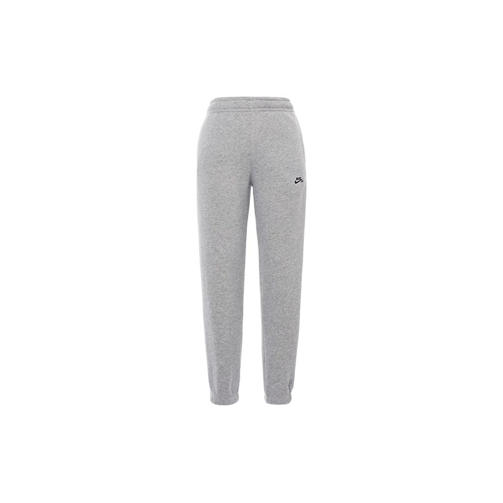 Nike Fleece Joggers With Elastic Cuffs Men Bottoms Charcoal-Heather AQ8036-063