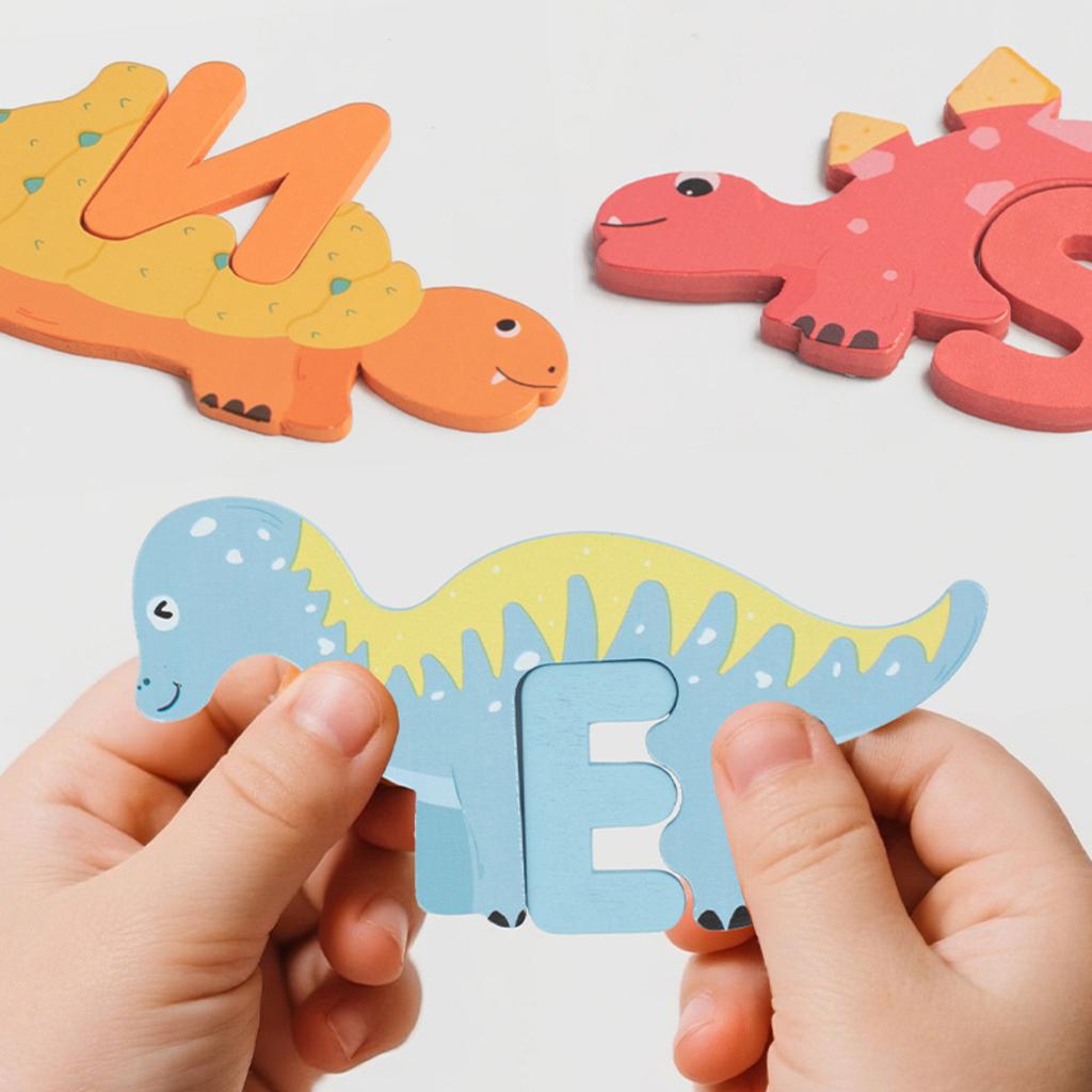 Dinosaur Letter Matching Toys, Children's Educational Toys, Early Education Learning Letters, Cultivating Early Language