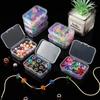 5Pcs/10Pcs PP Storage Box Mini Transparent Plastic Case Container Square Rectangle Packaging Box for Jewellry Beads Small Items