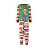 Matching Family Christmas Pajama Set Long Sleeve Neck Top with Pants for Parents and Kids