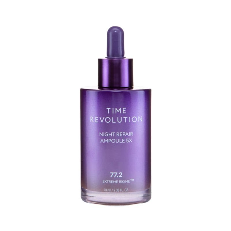 MISSHA Time Revolution Night Repair Ampulle 5X (70ml) – 5. Generation Über Nacht Probiotisches Serum für Anti-Aging & Strahlkraft