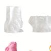 Easter Silicone Mold Casting Mold Easter Bunny Candle Mold 3D Rabbit Easter Soap Mould Plaster Ornament Crafting Making Supplies