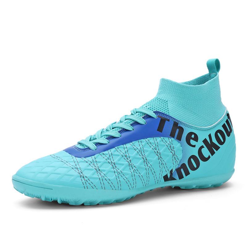 505 Football Shoes Children Boys Girls Teenagers With A High Top Flying Weave HG Long Nails FG Broken TF Flat Leather Surface Suitable Sports