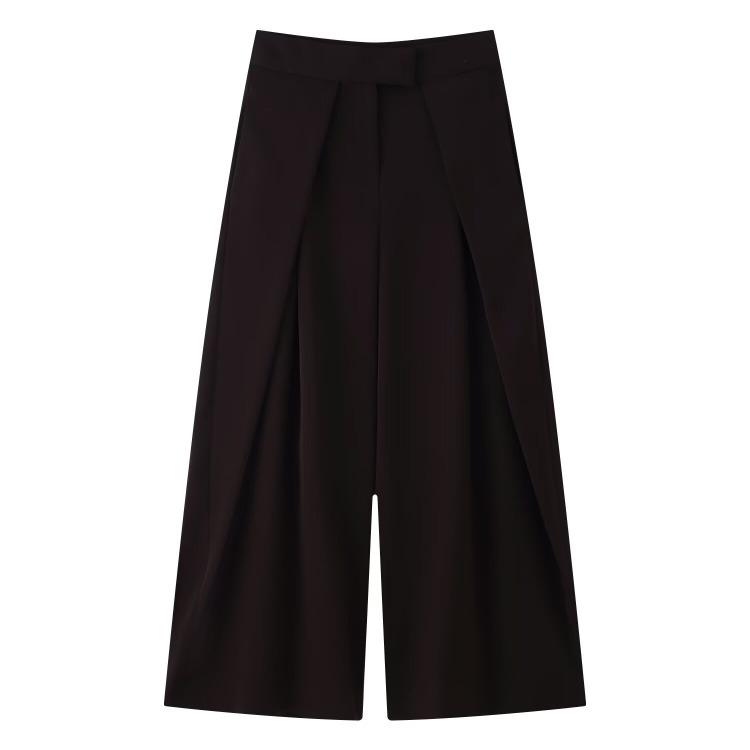 Women's Fashion Versatile Pleated High-Waisted Casual Trousers