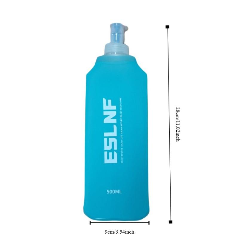 Leak-Proof Running Water Bottle 500ml Sport Water Bottle Collapsible Water Bottles  Cycling