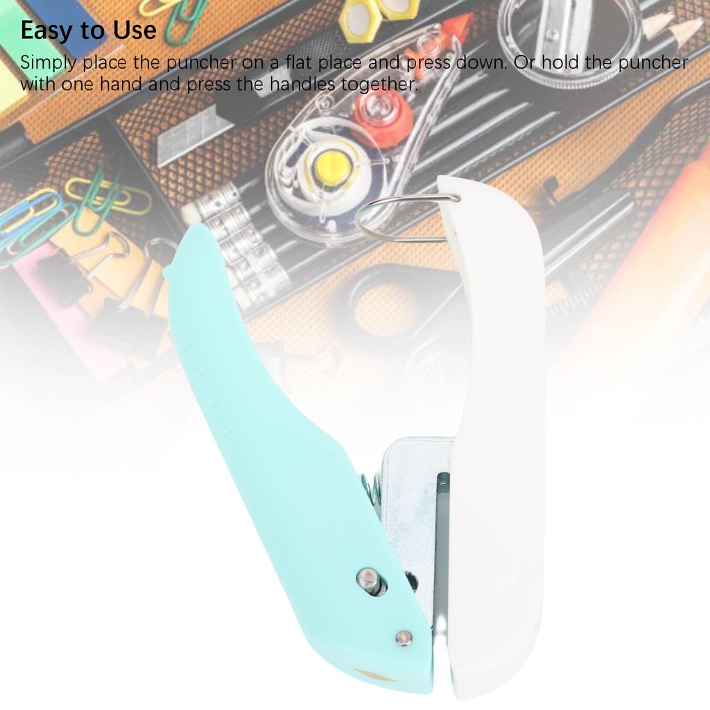 Rhombus Hole Punch Compact Handheld Single Hole Puncher for Scrapbooking Crafting