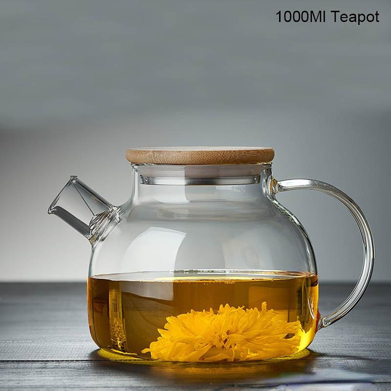 Heat Resistant Glass Teapot, Various Styles, Hot-selling Tea Sets, Clear Kettle, Flower Puer, Tea Infuser Pot, Dropshipping