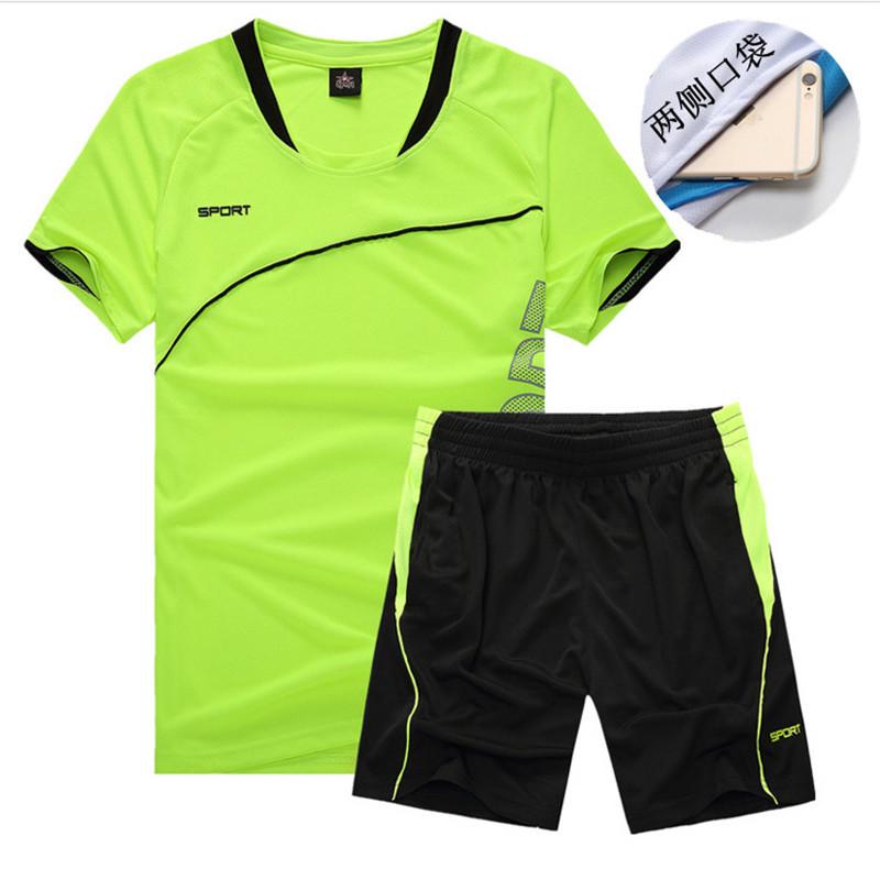 Men's Summer Sports Casual Set: Short-Sleeve V-Neck, Plus Size, Slim Fit, Korean Style