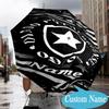 Custom Name Botafogo Emblem Pride Umbrella Folding Umbrella, Automatic Umbrella - 8-Frame for Travel, Casual Lightweight Personalized Gifts