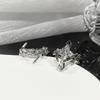 Niche Design Sense Sacred Contract Full Diamond Zircon Premium Sense Cross Ring Tide Cool Neutral Index Finger Ring Female