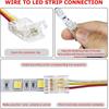 5Pcs/Set 2/3 Pin COB LED Wire Connector 8/10mm LED Strip Connectors  FCOB RGB CCT LED Strip Lights