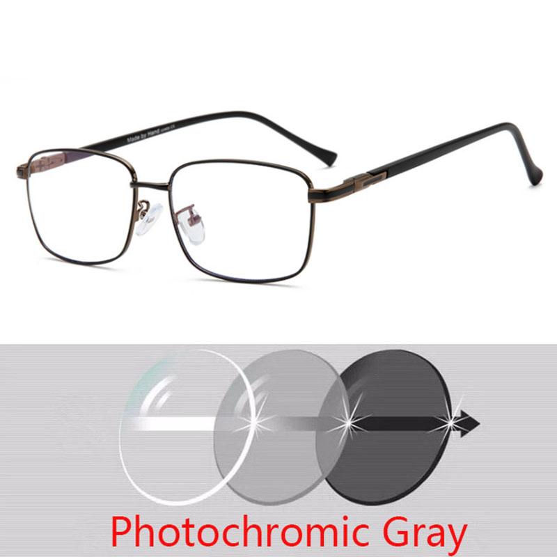 Square Glasses Women Men Metal Eyeglasses Gold Silver Myopia Optical Spectacles Ladies Clear Glasses 0 -0.5 -1.0 -2.0 To -6.0