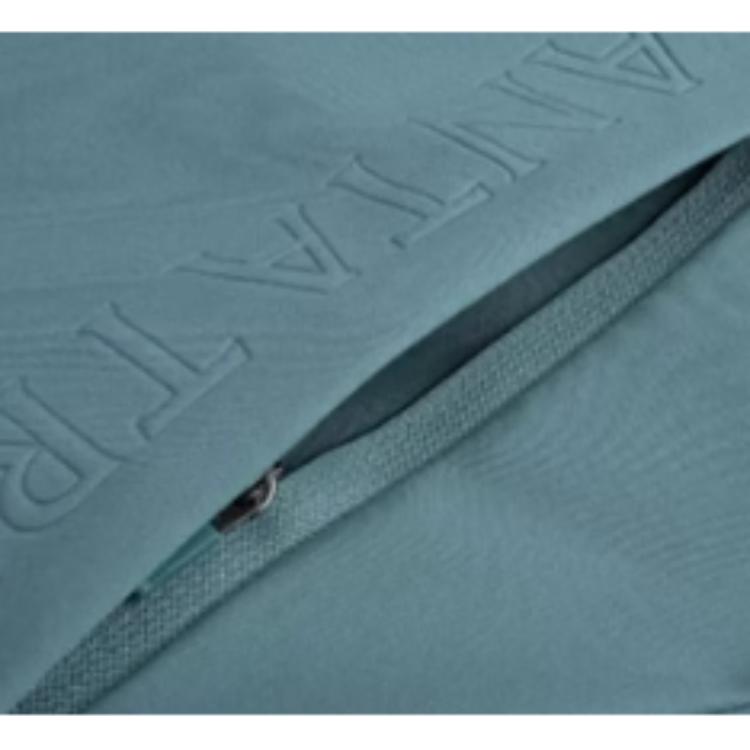 Anta Training Series Solid Color Zip-Up Hooded Comfortable Breathable Versatile Jacket Men Jackets Ocean-Green 952517605-1