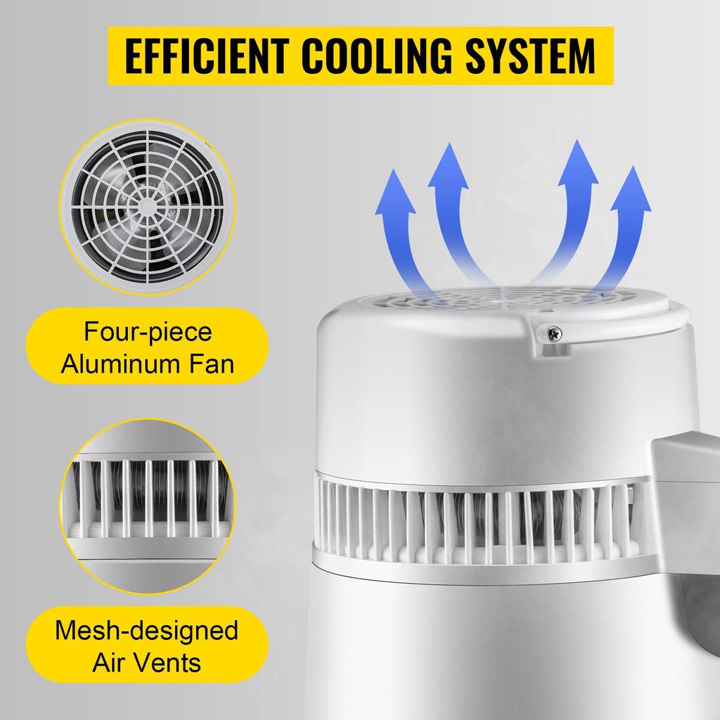 Destilador de Água de Aço Inoxidável Destilador Purificador de Água
