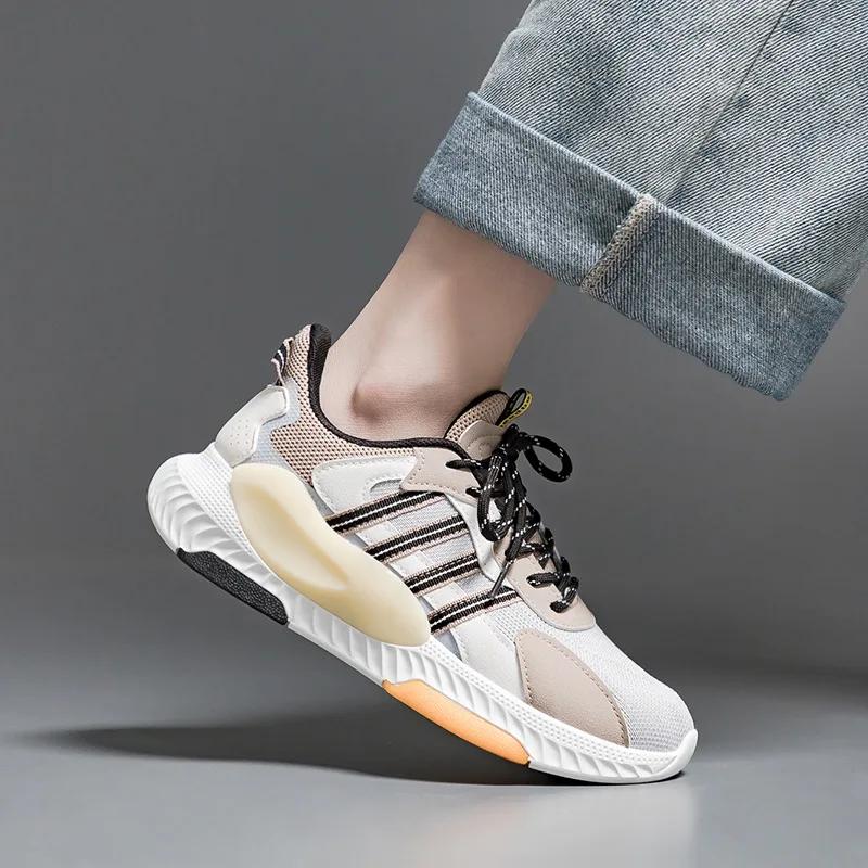 Nové sportovní boty pro ženy Pánské boty Módní šněrovací Retro ležérní tenisky Retro pár Platforma Síťované běžecké boty
