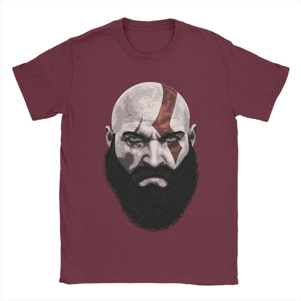 Vintage God of War Kratos TShirt Unisex Round Collar Cotton T Shirt Ghost of Sparta Short Sleeve Tee Shirt XL XL XL Tops