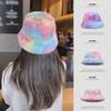 Lady Winter Bucket Hat  Fisherman Cap Warm Furry Cap Fluffy Hats