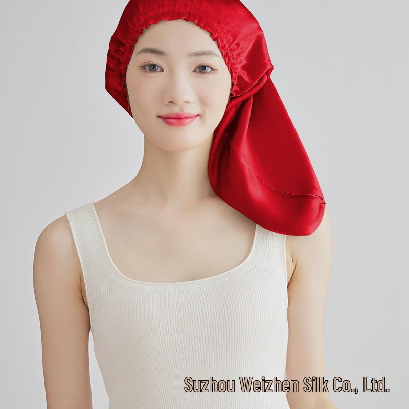 Yama %100 Dut İpeği Uyku ve Saç Bakım Fırfırlı Kenarlı Bone