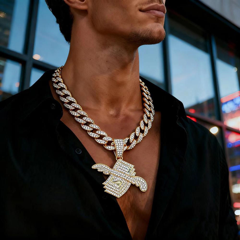 Gold US Dollar Symbol Pendant - High Quality Alloy Jewelry Accessory for DIY Necklaces and Charms
