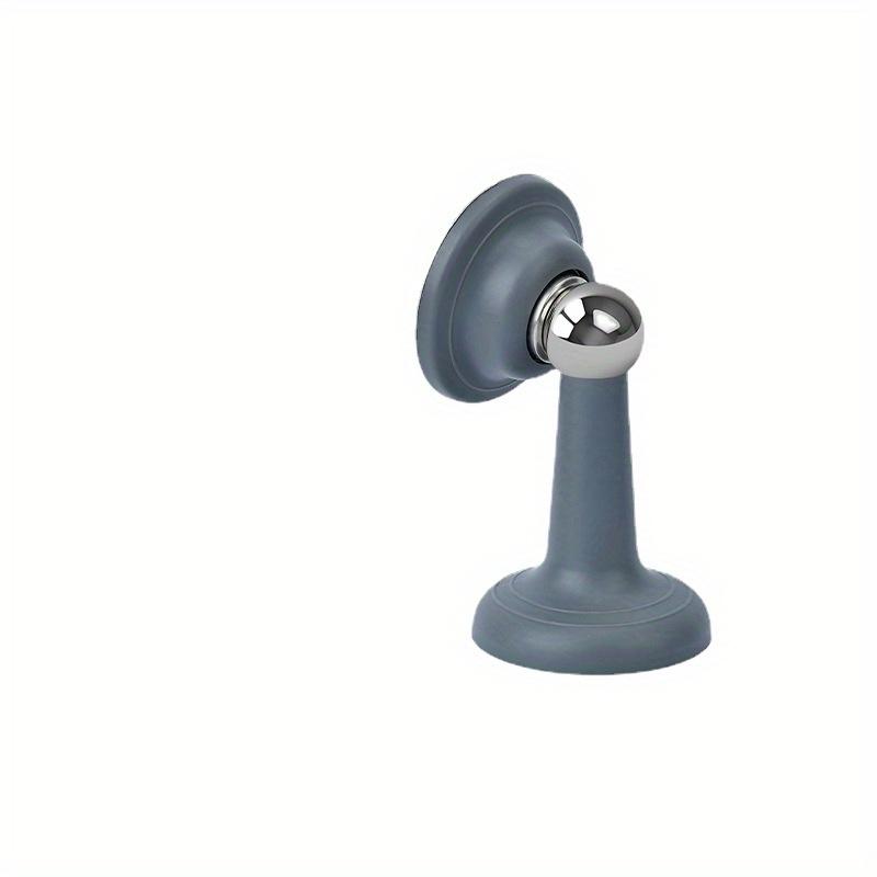 

1 шт., неперфорированный силиконовый фиксатор для защиты от столкновений с всасыванием грунта, бытовой дверной стопор, пробка для двери ванной комнаты серый