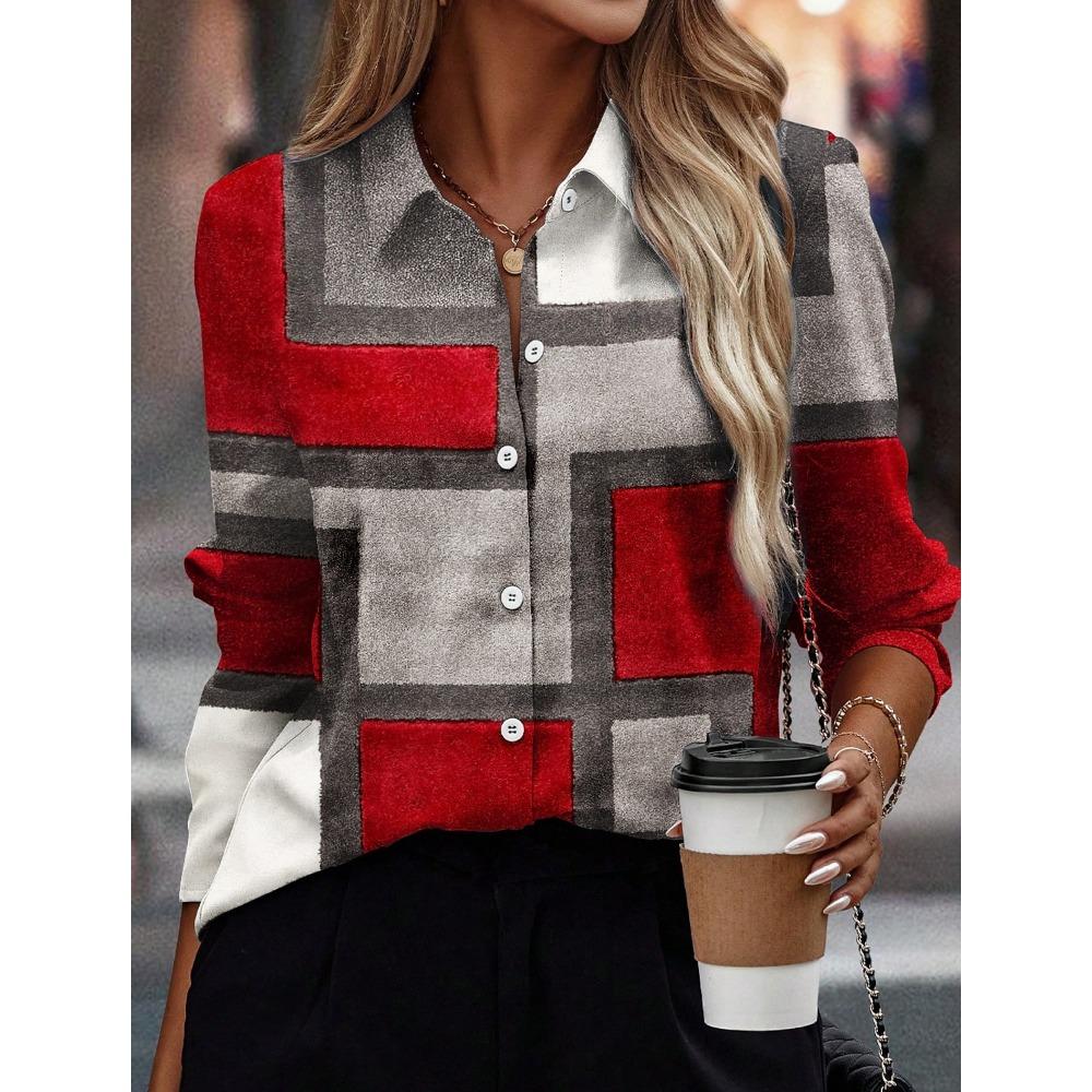 

Fashion multicolour Art Pattern 3D Print Women s Long Sleeve Shirts Gradient Color Blouse Tops Casual Fashion Women s Clothing 5XL