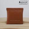 Compact PU Pouch: Spring Clip Closure for Earphones, Data Cables, Coins, or Lipstick Storage