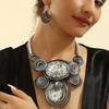 Collares de Cuentas Vintage Irregulares Joyería de Cristal y Piedra para Banquetes para Mujeres