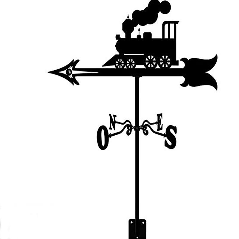 Wetterfahnen-Ornament aus Edelstahl für den Außenhof