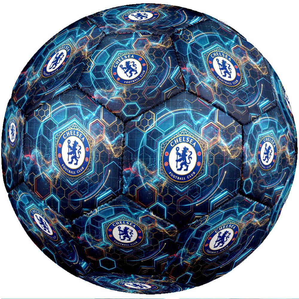 Chelsea FC Theme soccer ball Size 5 Soccer Ball Soft Touch Professional Training Football for Outdoor Sports